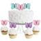 Big Dot of Happiness Beautiful Butterfly - Dessert Cupcake Toppers - Floral Baby Shower or Birthday Party Clear Treat Picks - Set of 24